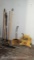 Lot of Various Brooms, Dust Mop, Dust Pan & Mop Bucket