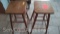 Lot of 2 Wooden Stools