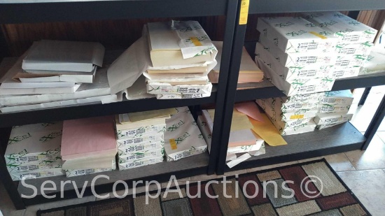 Lot of Various Size/Color Copy Paper, Carbonless 3-Copy Invoice Paper, Apache AL13P Laminator