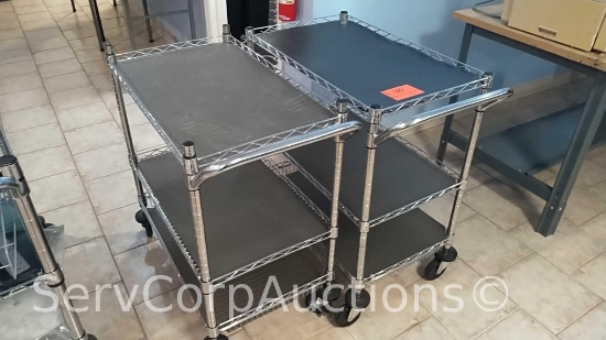Lot of 2 30" Utility Carts