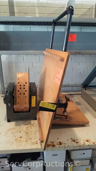 Lot of Lectrojog THS-6 Office Jogger & Homemade Paper/Book Clamp