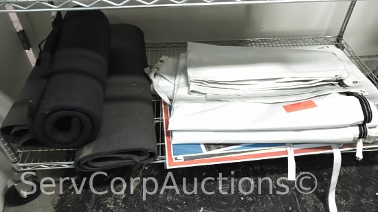 Lot of Various Size/Type Banners, Posters, Foam Rolls