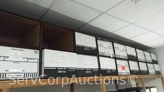 Lot on Top Shelf of Various Holiday D?cor: Halloween, Mardi Gras, Christmas, Thanksgiving & Animated