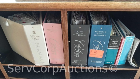Lot of Various Carlson Sampler Books: Invetations, Programs, Menus, Tags, Seal, Napkins, Etc &
