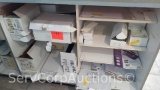 Lot in Cubby Holes of Laminating Punch Film, Binders, Laminating Pouches