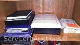 Lot on Shelf of Various Sample Books