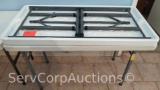 Lot of 2 Various 4' Folding Tables