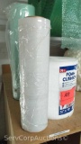 Lot of Foam Cushion, Roll of Paper & Stretch Wrap
