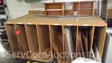 8' Homemade Box Container, Homemade Spool Dispensers, Wire Shelving
