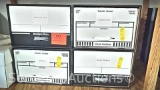 Lot in 4 Storage Boxes of Various Rhin-O-Tuff Parts, Computer Parts, KM Parts, Drawer Hardware