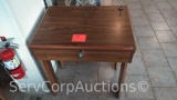 Small Slant Top Desk with Drawer & Pen Holder