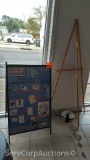 Lot of Traditional Floor Easel & A-Frame Billboard