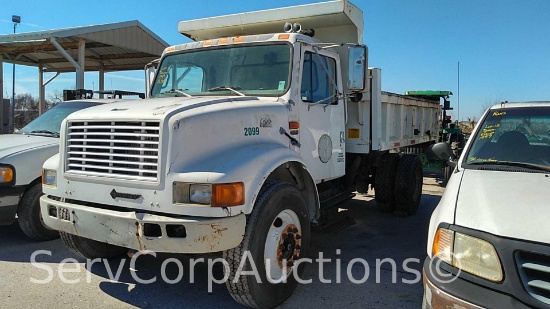1997 International 4700 8-Yard Dump Truck, VIN # 1HTSCAAL1VH482231 No Key, Missing Drive Shaft