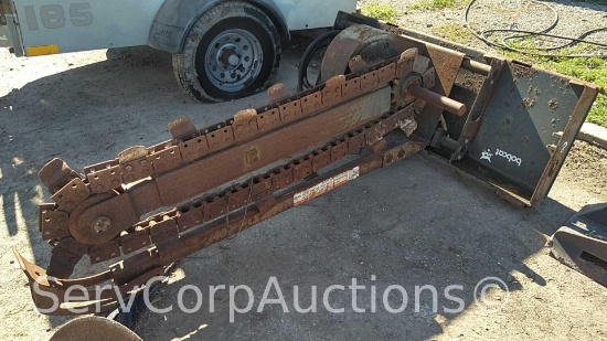 Lot of Bobcat Trencher Attachment with Bobcat Hook Attachment