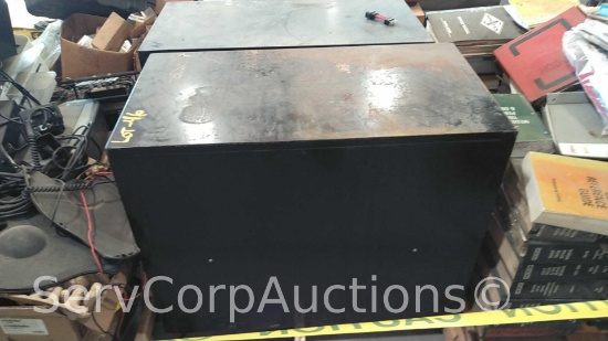 Lot on Pallet of 2 Legal 2-Drawer File Cabinets