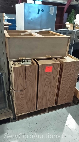 Pallet of 5 Wall Shelf Units/Cabinets