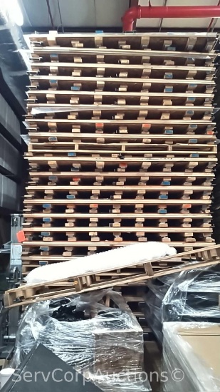 60'x120' Basketball Court (disassembled) with Moving Carts & 2 Porter Basketball Goals