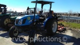 2005 New Holland TN60A Tractor with Bush Hog 285 Rotary Cutter, No Key