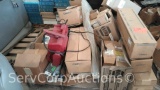 Pallet of Car Parts, Clutches, Filters and Jack Stand