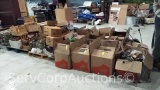 Pallet of Ball Jars, Artificial Plants, Baskets, Whiskey Barrels, Mannequin, Etc.