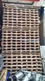 60'x120' Basketball Court (disassembled) with Moving Carts & 2 Porter Basketball Goals
