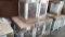 Lot of 8 Dark Brown Rolling Bedside Cabinets