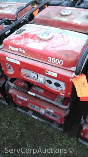 Lot of 2 Power Pro Powered by Wen Power 3500-Watt 6.5-HP Generators (Seller: City of Mandeville)