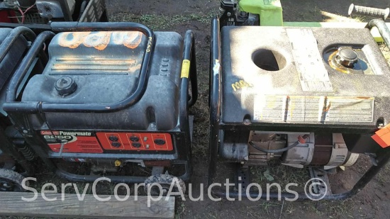 Lot of Power Back GT5250 5250-Watt Generator and Coleman Powermate 6250-Watt Generator (Seller: City