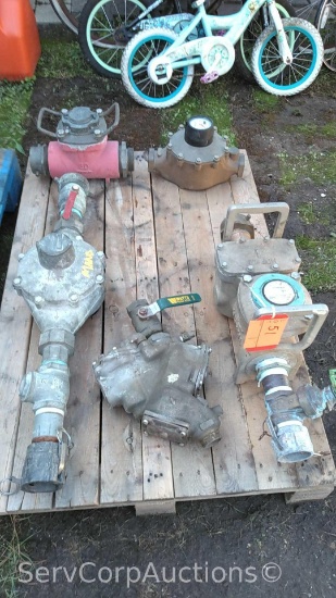 Lot on Pallet of HPFHM 2" Water Meter, RG3 2" Water Meter , AMCO 1-1/2" Water Meter, Neptune T10 2"
