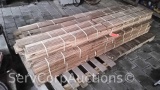 Lot on Pallet of 15 Bundles of Various Size Oak Flooring