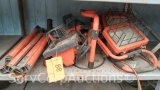 Lot on Shelf of Commercial Electric Work Lights