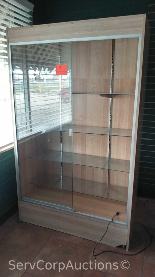 Glass Front 78" x 48" Display Cabinet