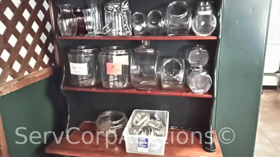 Lot of Various Candy Jars, Vases