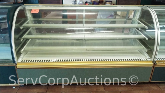 Federal Ind. SN77 Curved Glass 77" Dry Bakery Display Case