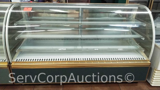 Federal Ind. SNR77SC-2 Curved Glass 77" Refrigerated Bakery Display Case