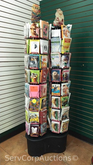 Lot of Display Card Rack with Various Special Occasion Cards