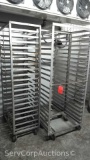 Lot of 3 End Load Sheet Pan Transport Racks