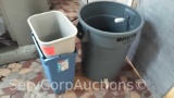 Lot of Various Trash Cans