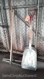 Lot of Various Shovels & Squeegees