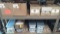 Lot on 2 Shelves of Peppercorn, Sea Salt, Salt/Pepper, Pretzel Salt, Sugar, Chipotle, Habanero &