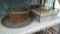 Lot on Shelf of Small Electric Burner, Basket, Drain Tray