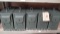 Lot on 2 Shelves of 5 New Ammo Cans/Boxes