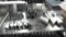 Lot on Shelf of Various CCTV Cameras with V-Max Flex 8-Channel DVR Unknown Brand (Seller: City of