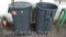 Lot of 2 Gator 44-Gallon Commercial Waste Containers