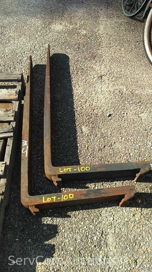 Lot of 2 Forklift Forks