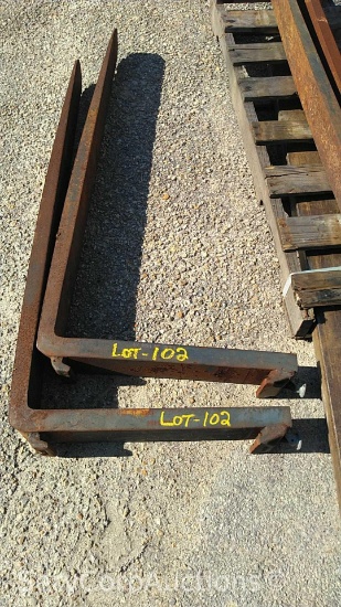 Lot of 2 Forklift Forks