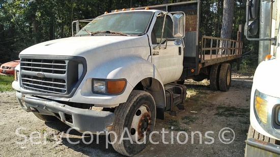 2000 Ford F-650 Stakebody Truck, VIN # 3FDNF6567YMA12686