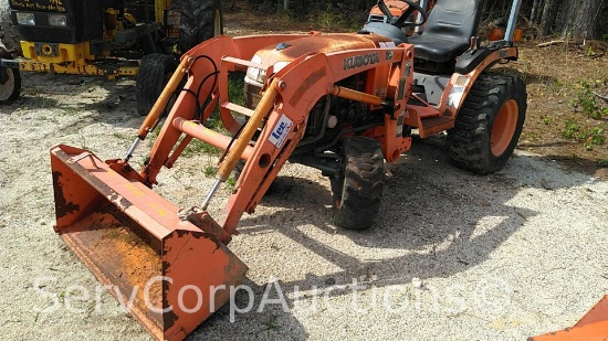 2009 Kubota B2320 Tractor SN: 50938 with Loader, Does Not Run, No Key, 871 Hours, Asset 1112