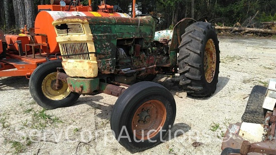 Long Tractor, Bad Starter Motor, Flat Driver Side Rear Tire & Needs New Rim, Major Play in Steering