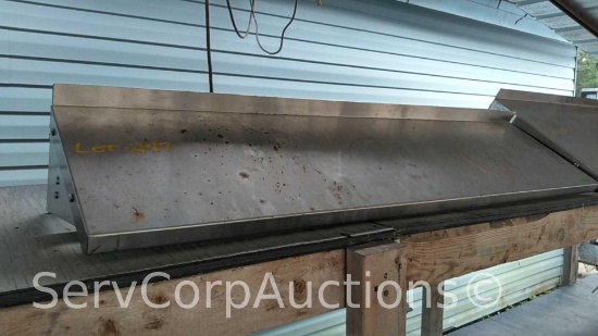 Lot on Shelf of 4' Stainless Shelf